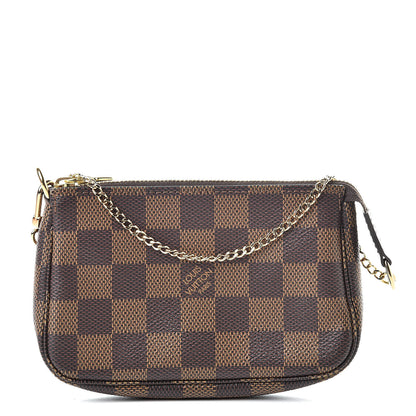 Louis Vuitton Damier Ebene Mini Pochette Accessories 1 of 8