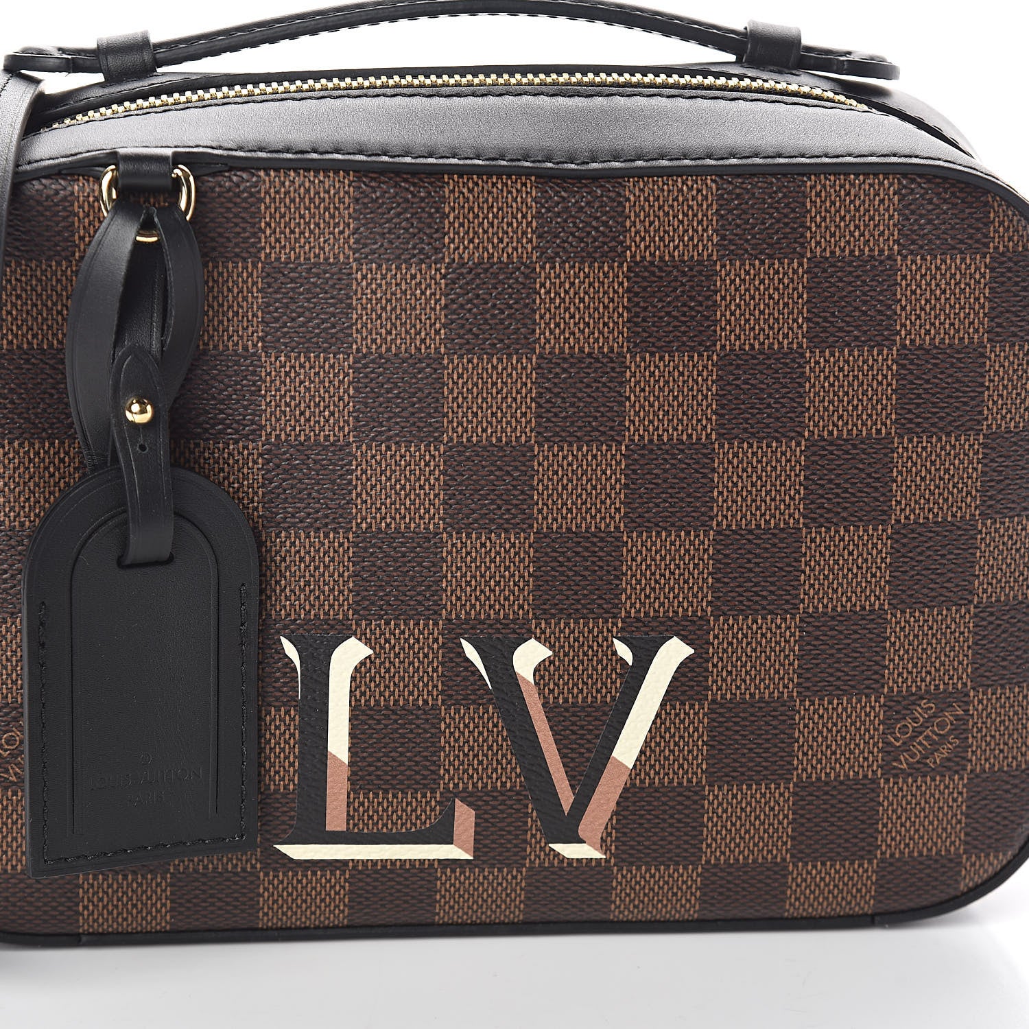Louis Vuitton Damier Ebene Santa Monica Black 7 of 9
