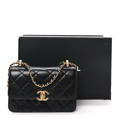 Chanel Calfskin Quilted Mini Perfect Fit Flap Black Black Black 11 of 11