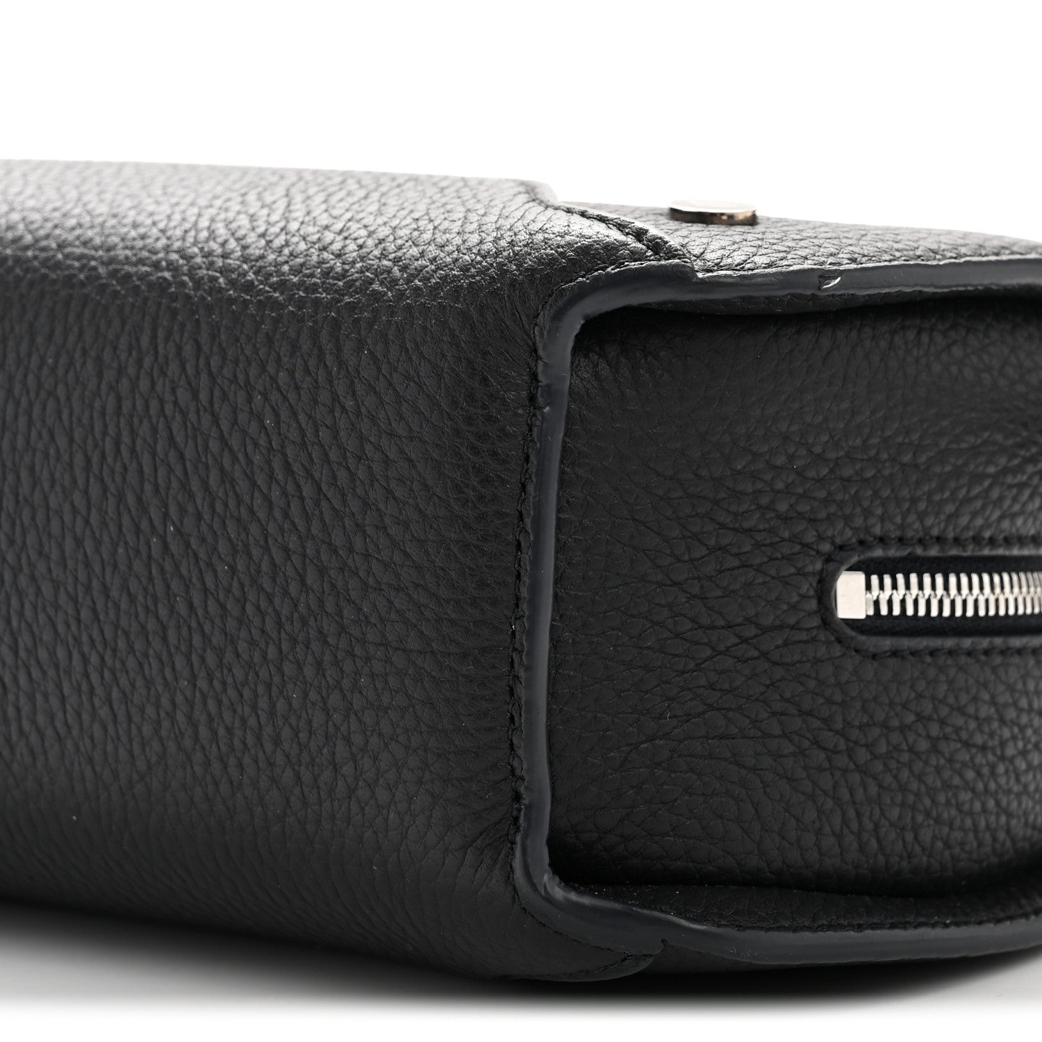 Loro Piana Grained Calfskin Sesia Crossbody Black 23 of 31