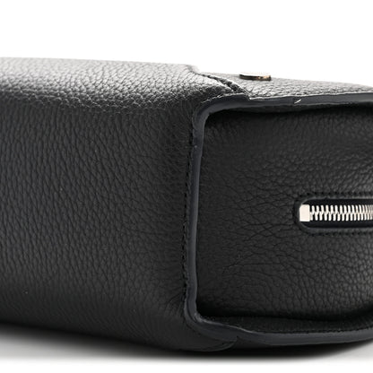 Loro Piana Grained Calfskin Sesia Crossbody Black 23 of 31