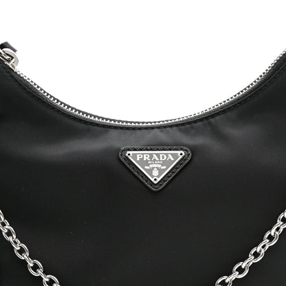 Prada Nylon Re-Edition 2005 Shoulder Bag Black 8 of 12