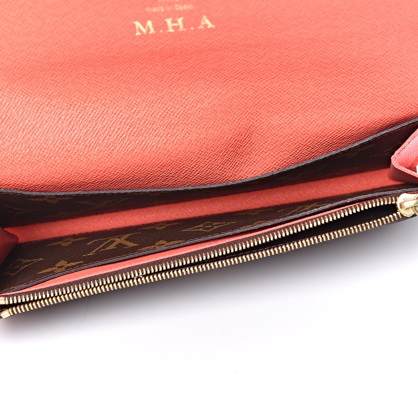 Monogram Emilie Wallet Poppy