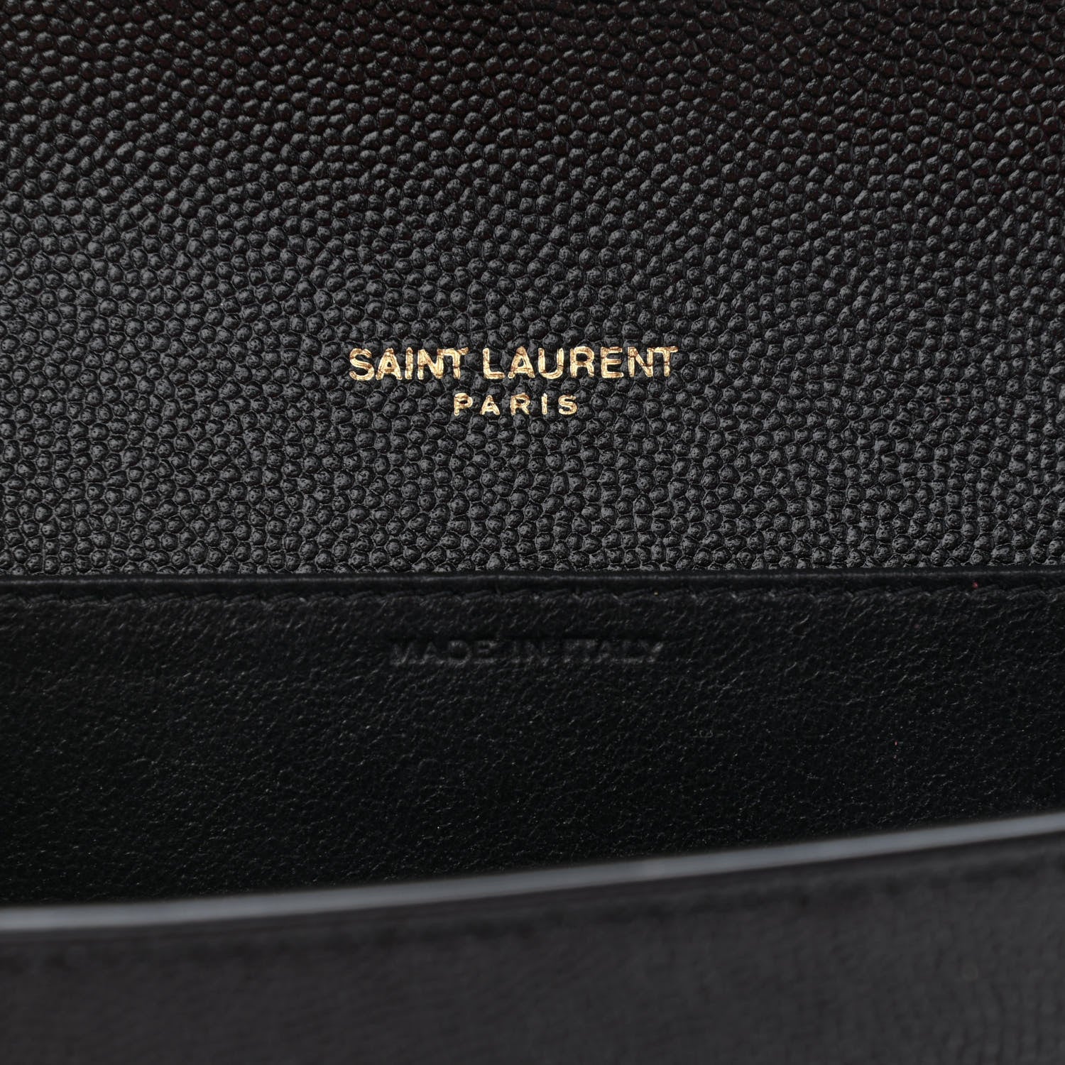 Saint Laurent Grain De Poudre Uptown Chain Wallet Black 8 of 10