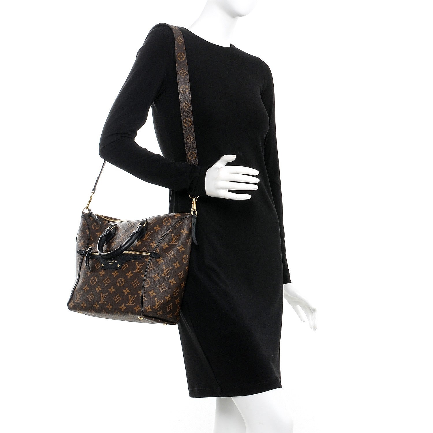 Louis Vuitton Monogram Tournelle PM Black 2 of 7