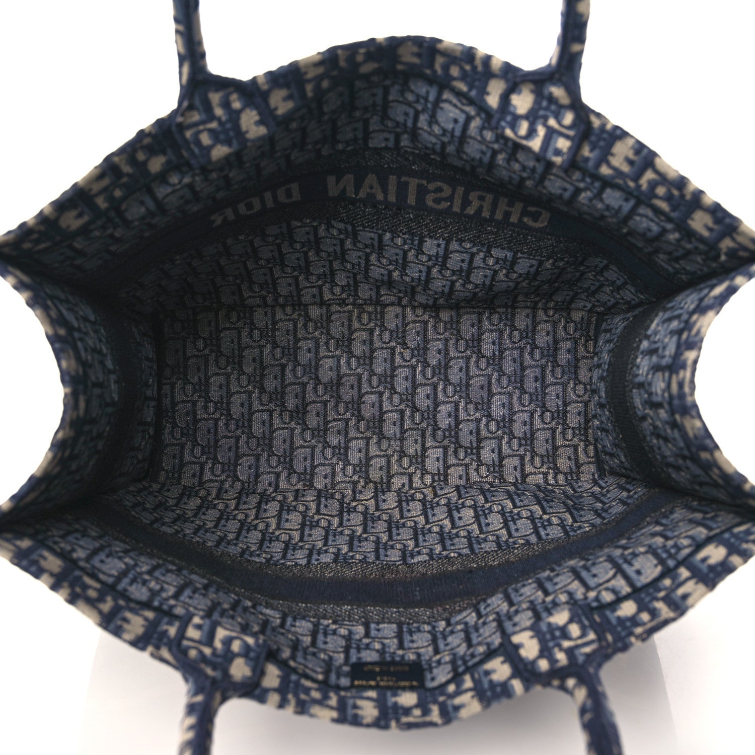 Christian Dior Oblique Large Book Tote Blue Multicolor 5 of 13