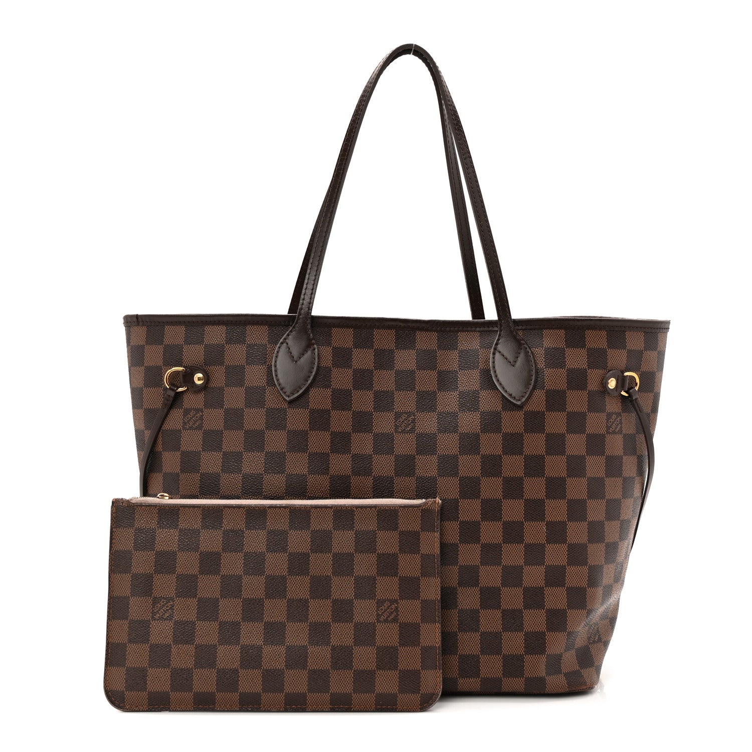 Louis Vuitton Damier Ebene Neo Neverfull MM Rose Ballerine 3 of 13