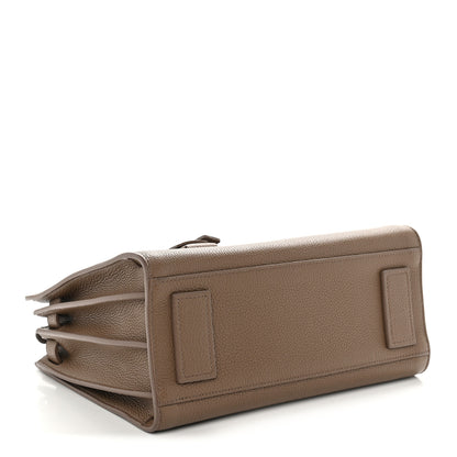 Saint Laurent Grained Calfskin Baby Sac De Jour Souple Taupe 4 of 10