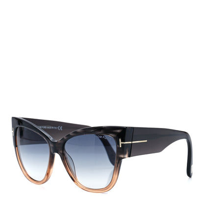 Tom Ford Anoushka Sunglasses TF371 Melange Grey Peach 1 of 7