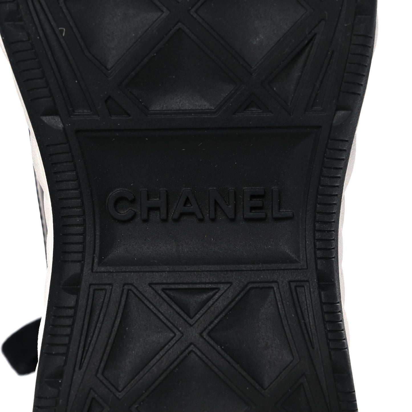 Velvet Calfskin Mixed Fibers CC Sneakers 38.5 Black