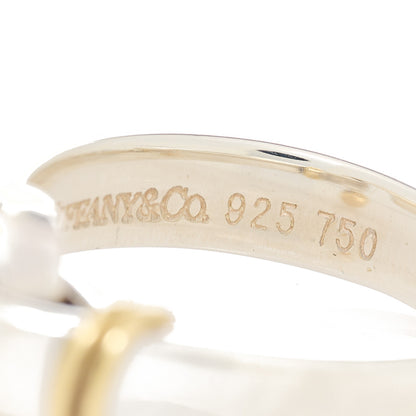Tiffany Sterling Silver 18K Yellow Gold Hook Ring 52 6 4 of 4