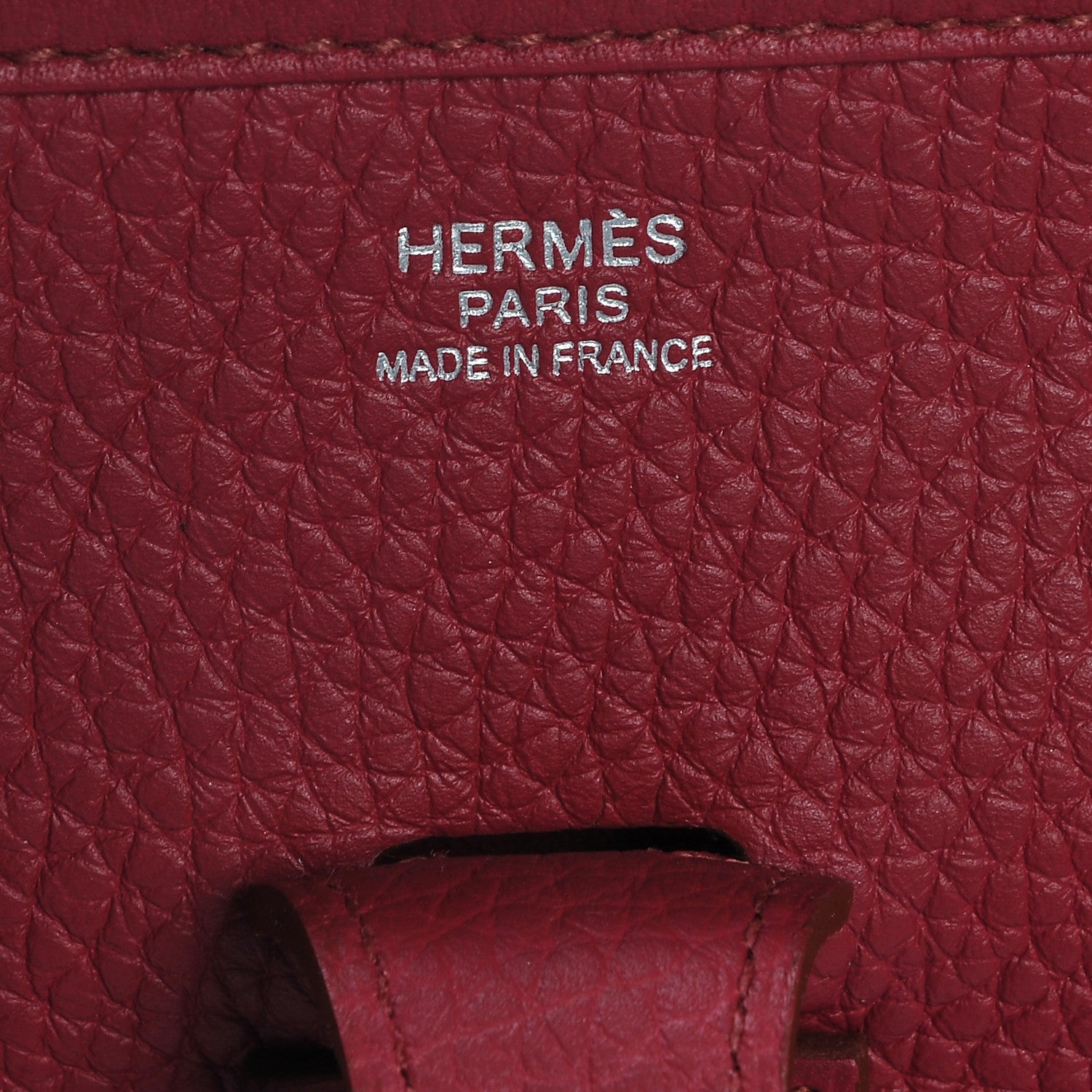 Hermes Taurillon Clemence Evelyne III PM Rubis 6 of 6