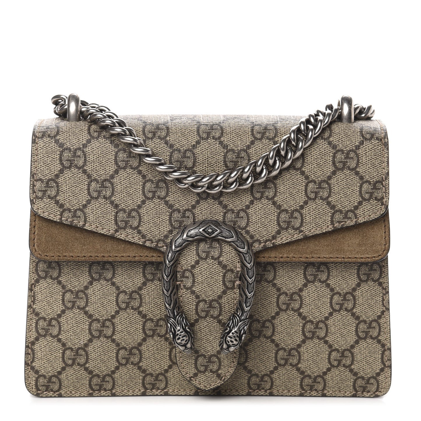 GG Supreme Monogram Mini Dionysus Shoulder Bag Taupe