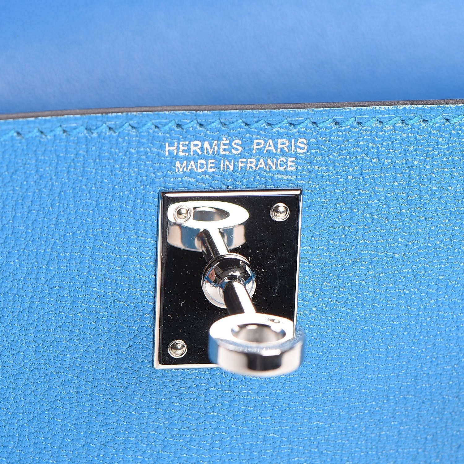 Hermes Chevre Mysore Mini Kelly Sellier 20 Bleu Zanzibar 8 of 30