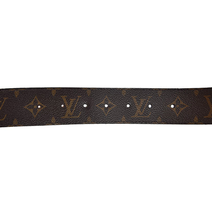 Louis Vuitton Calfskin Monogram 40mm LV Initiales Reversible Belt 105 42 Black 5 of 6