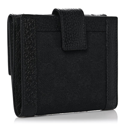 Gucci Monogram Charmy French Flap Wallet Black 3 of 10
