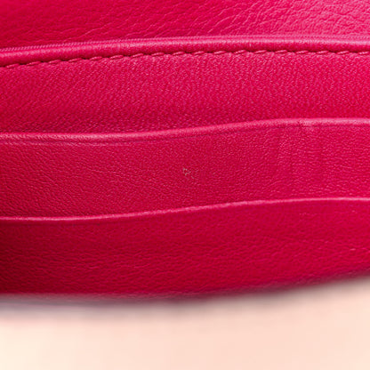 Christian Dior CHRISTIAN DIOR Bullcalf Diorissimo Promenade Envelope Pouch Fuchsia Rose Poudre 11 of 15