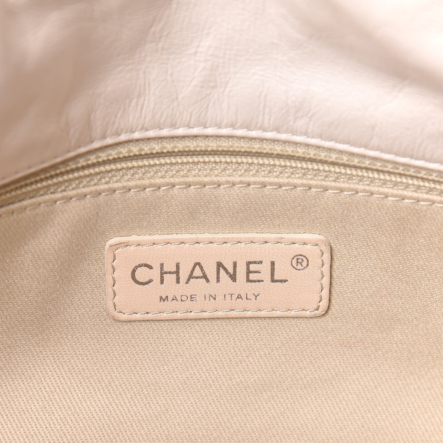Chanel Glazed Goatskin Double Stitch Flap Ivory 6 of 11