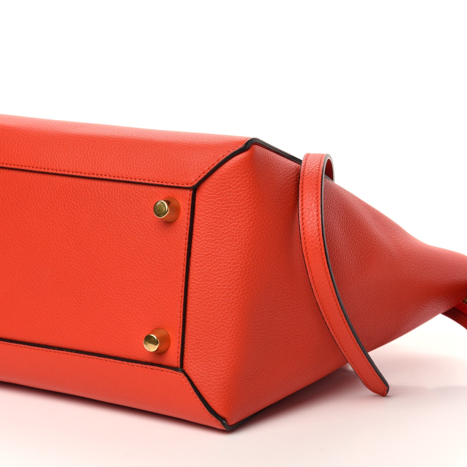 Celine Grained Calfskin Mini Belt Bag Coral Orange 8 of 11