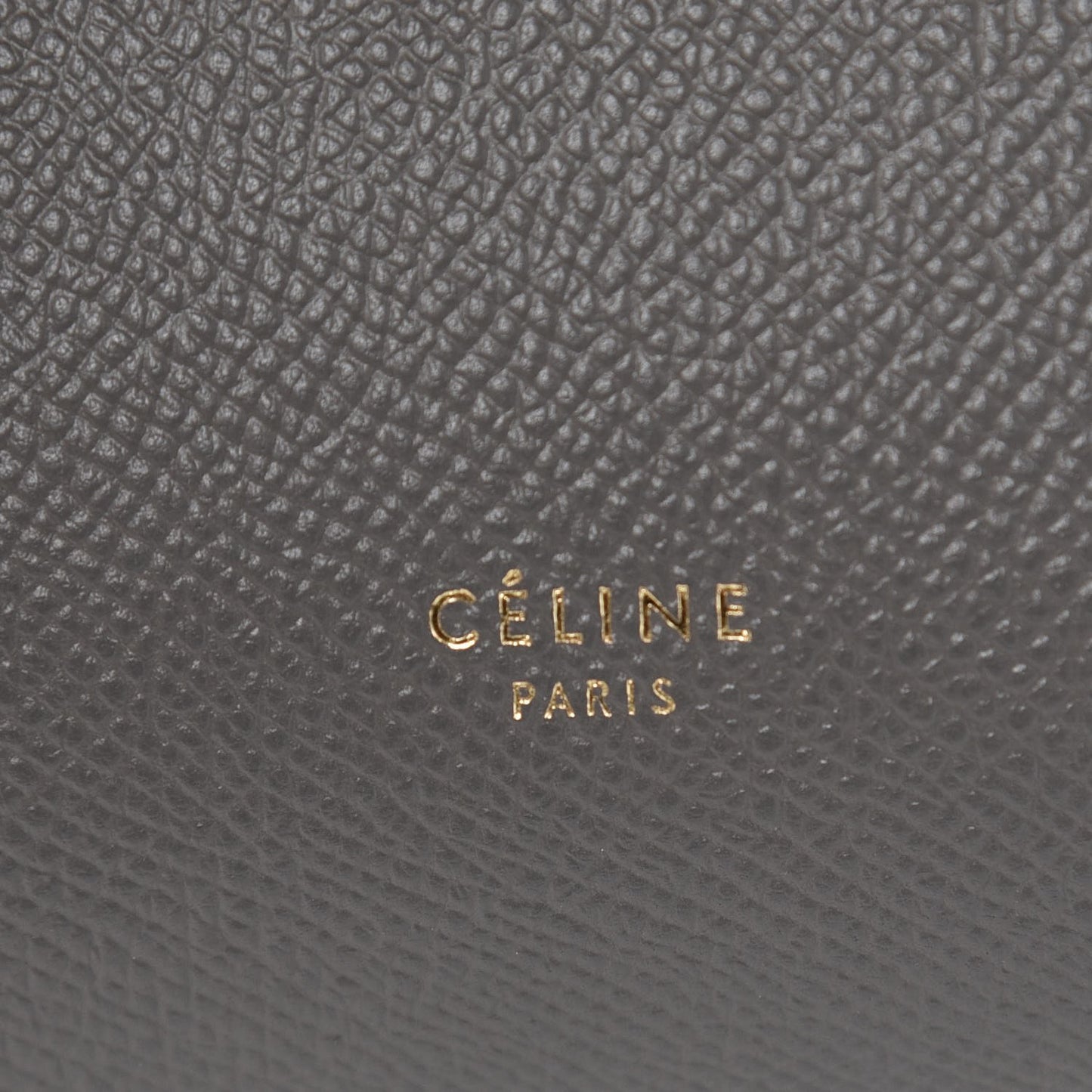 Grained Calfskin Micro Belt Bag Grey