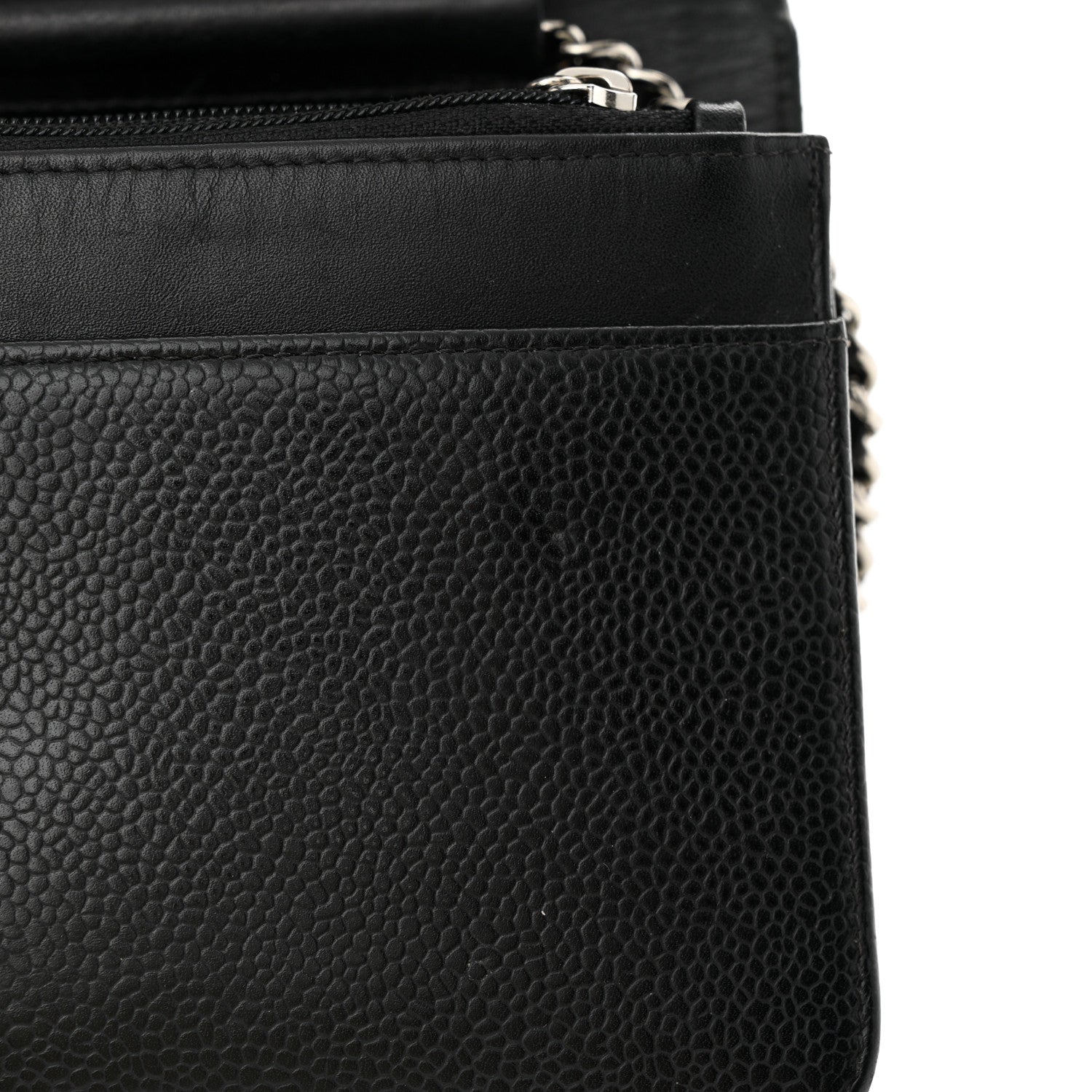 Chanel Caviar Timeless CC Wallet on Chain WOC Black 14 of 16