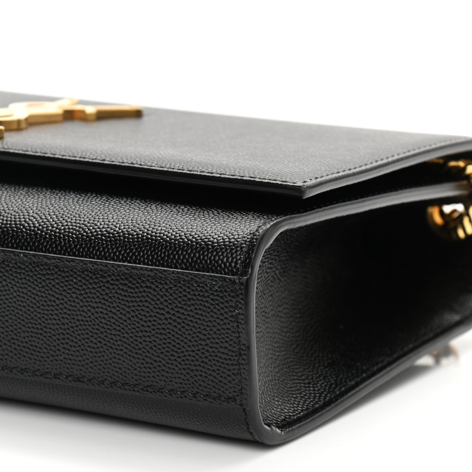 Saint Laurent Grain De Poudre Medium Classic Monogram Kate Satchel Black 11 of 11