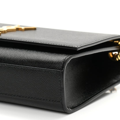 Saint Laurent Grain De Poudre Medium Classic Monogram Kate Satchel Black 11 of 11