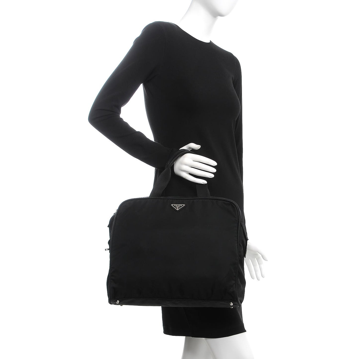 Tessuto Nylon Briefcase Nero Black
