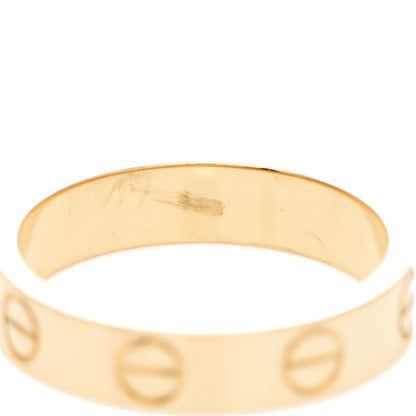 Cartier 18K Yellow Gold 3.5mm LOVE Wedding Band Ring 46 3.75 6 of 6