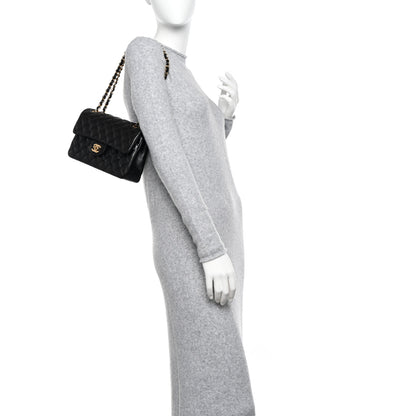 Chanel Lambskin Quilted Small Double Flap Black 2 of 11