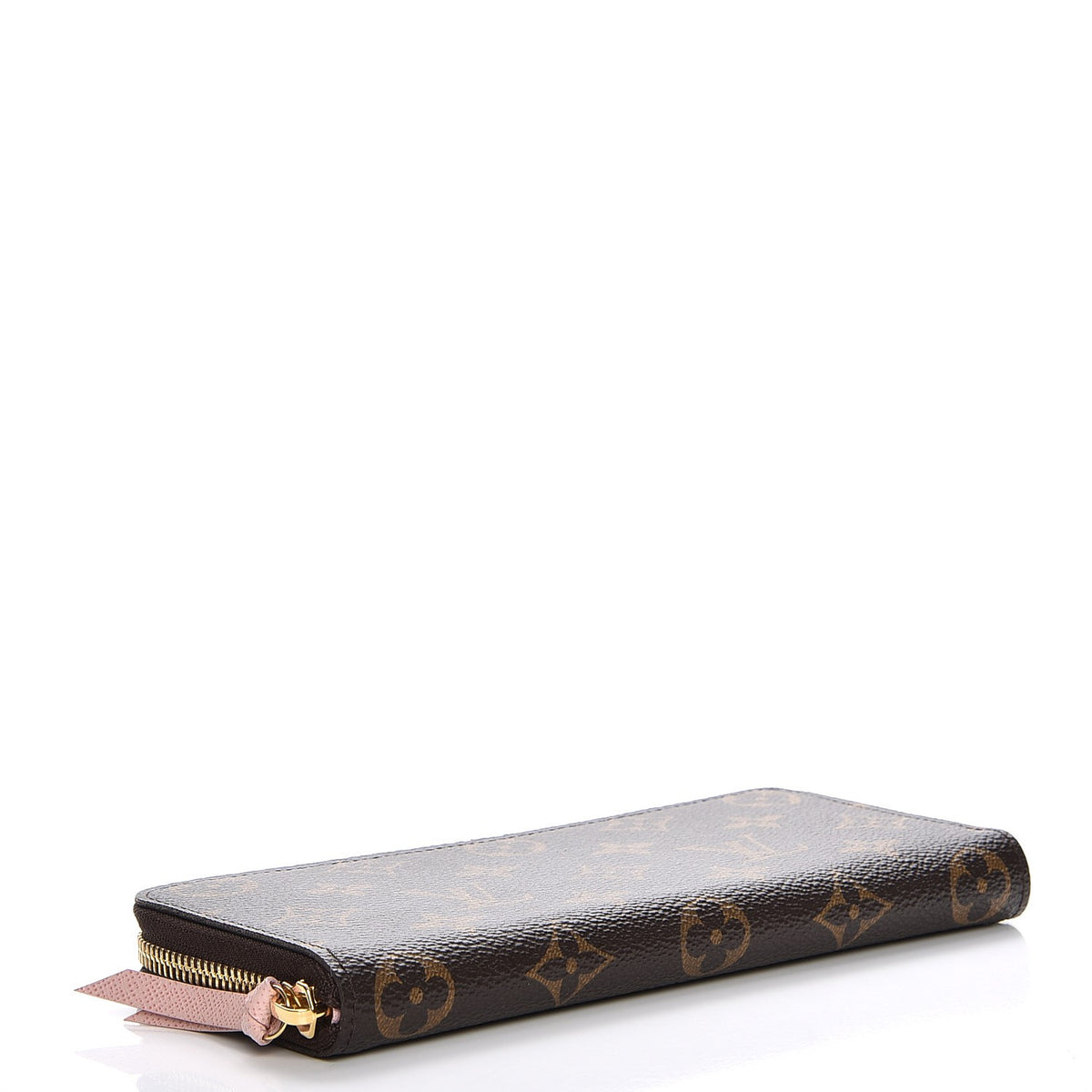 Monogram Clemence Wallet Rose Ballerine