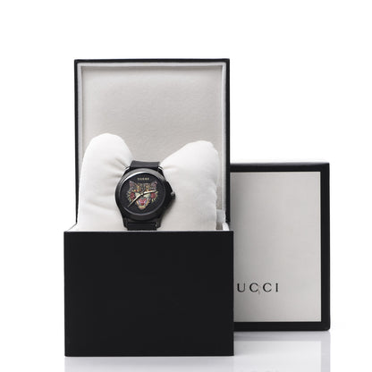 Gucci PVD Stainless Steel Rubber 38mm G-Timeless Angry Cat Quartz Watch Black 8 of 8
