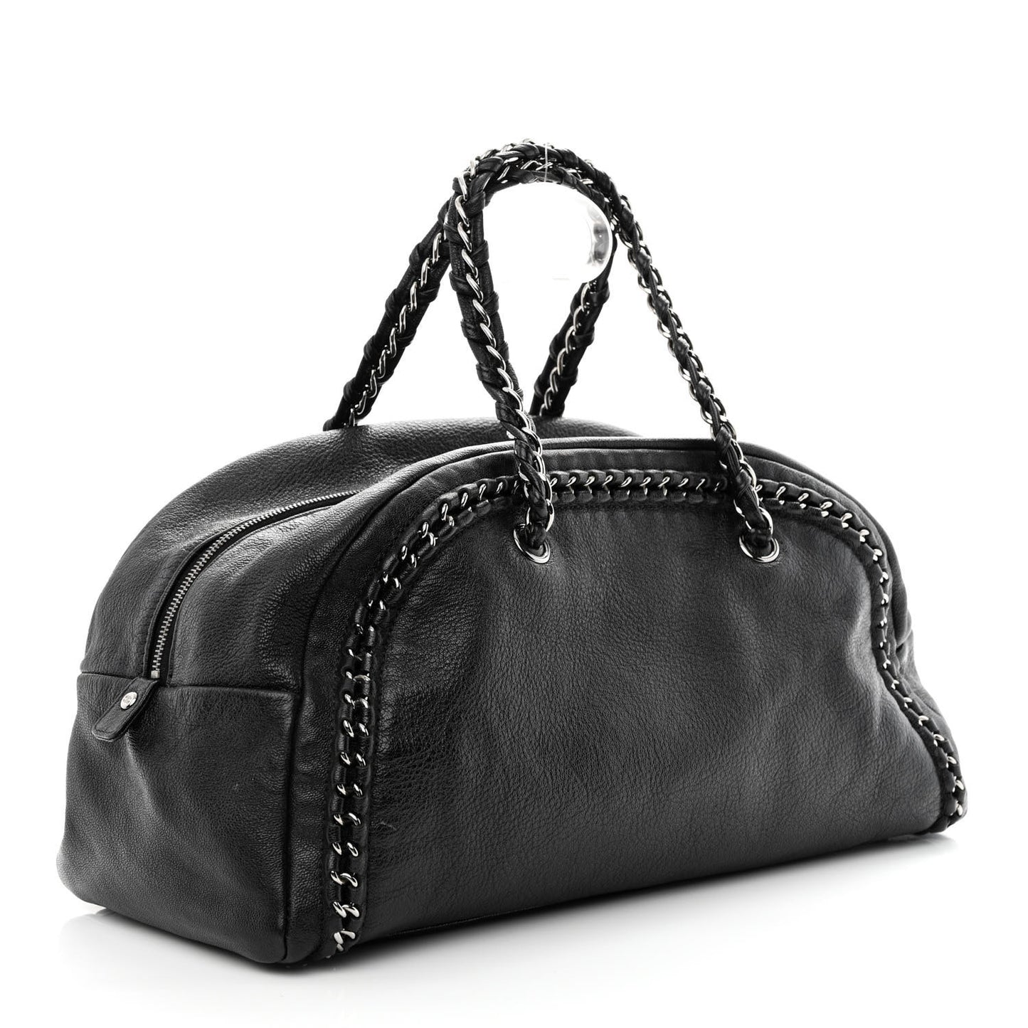 Smooth Calfskin Medium Luxe Ligne Bowler Black