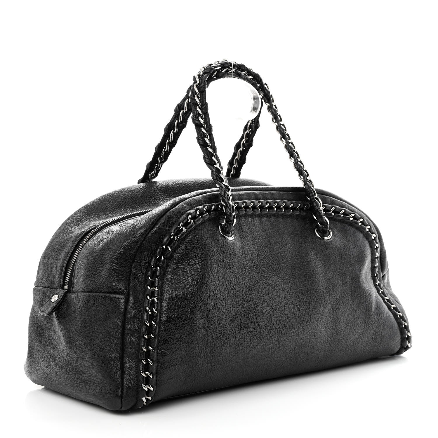 Chanel Smooth Calfskin Medium Luxe Ligne Bowler Black 3 of 10