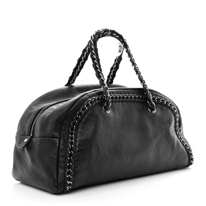 Chanel Smooth Calfskin Medium Luxe Ligne Bowler Black 3 of 10