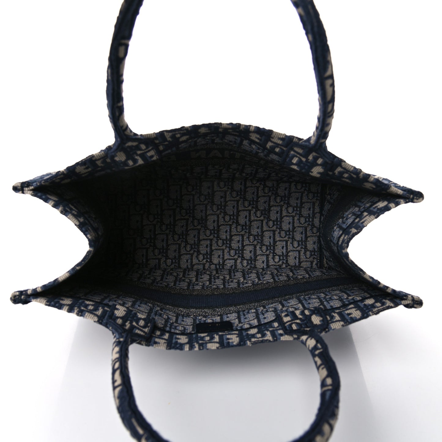 Oblique Medium Book Tote Blue Multicolor