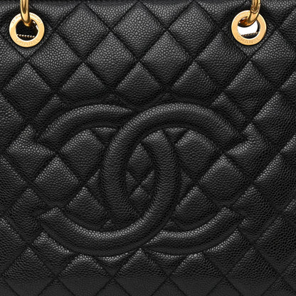 Chanel Caviar Quilted Grand Shopping Tote GST Black 9 of 11