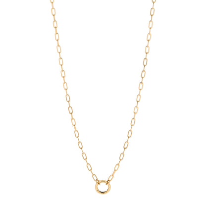 Foundrae 18K Yellow Gold Refined Open Clip Chain Necklace 1 of 4
