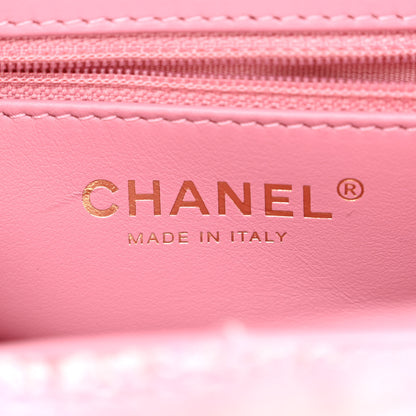 Chanel Tweed Quilted Nano Kelly Shopper Pink 6 of 11