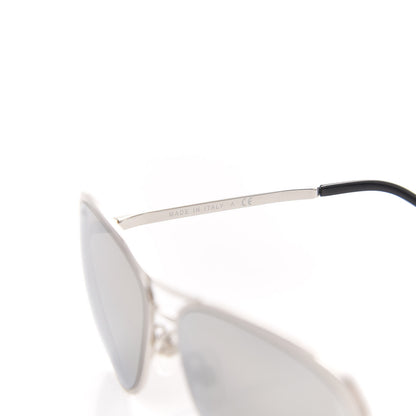 Chanel Mirrored Pilot Summer Sunglasses 4223 Silver 6 of 7