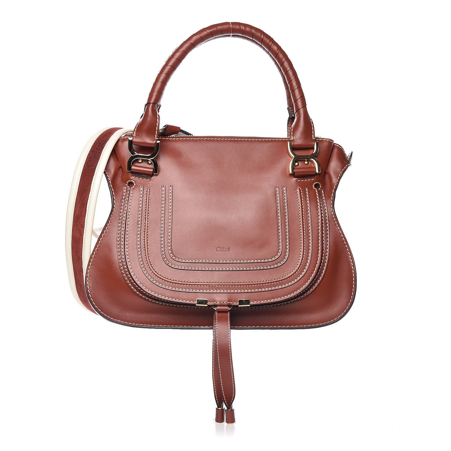 Chloe Calfskin Medium Marcie Satchel Sepia 1 of 10