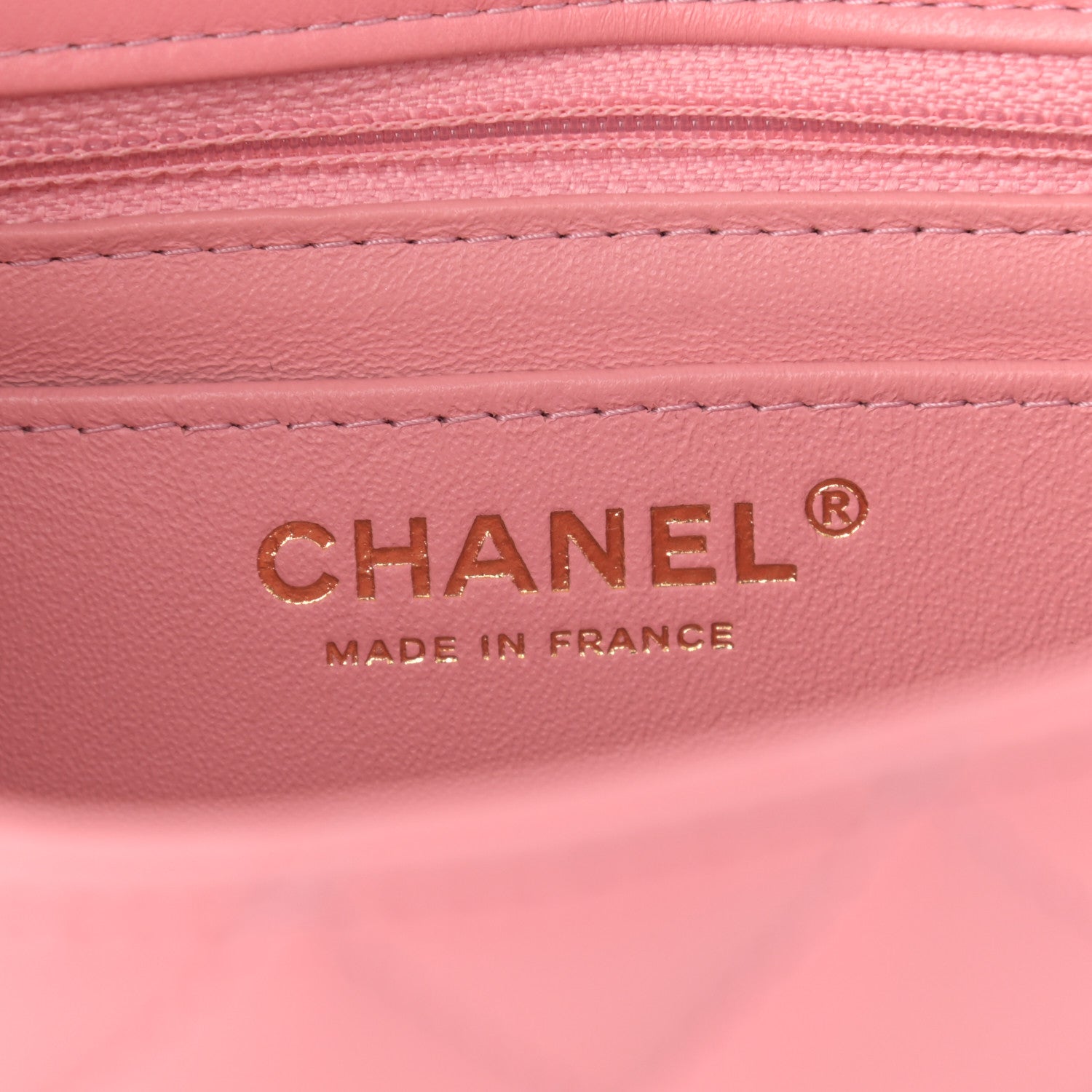 Chanel Lambskin Quilted Mini Rectangular Flap Pink 6 of 12