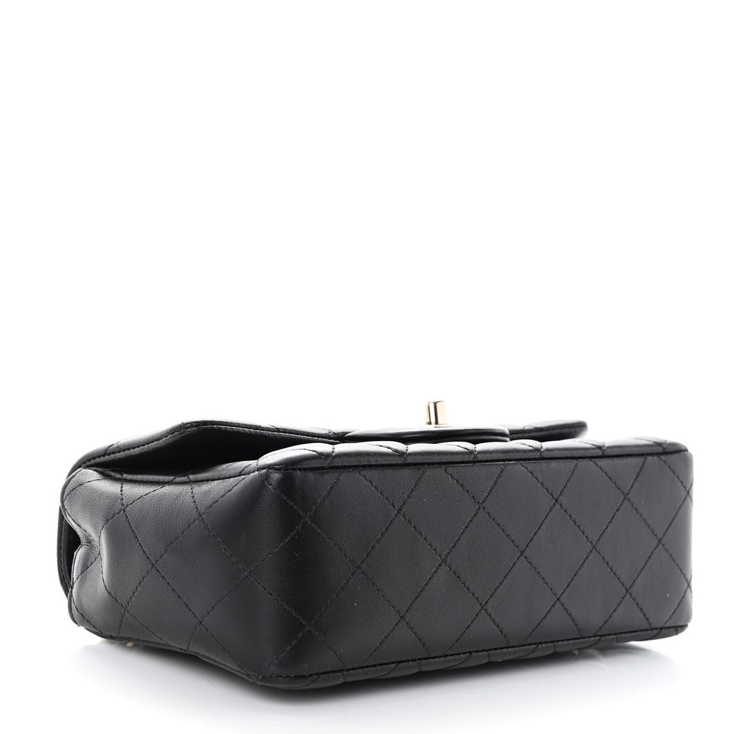 Chanel Lambskin Quilted Mini Coco Charms Rectangular Flap Black 4 of 11