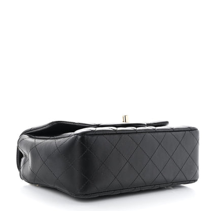 Chanel Lambskin Quilted Mini Coco Charms Rectangular Flap Black 4 of 11