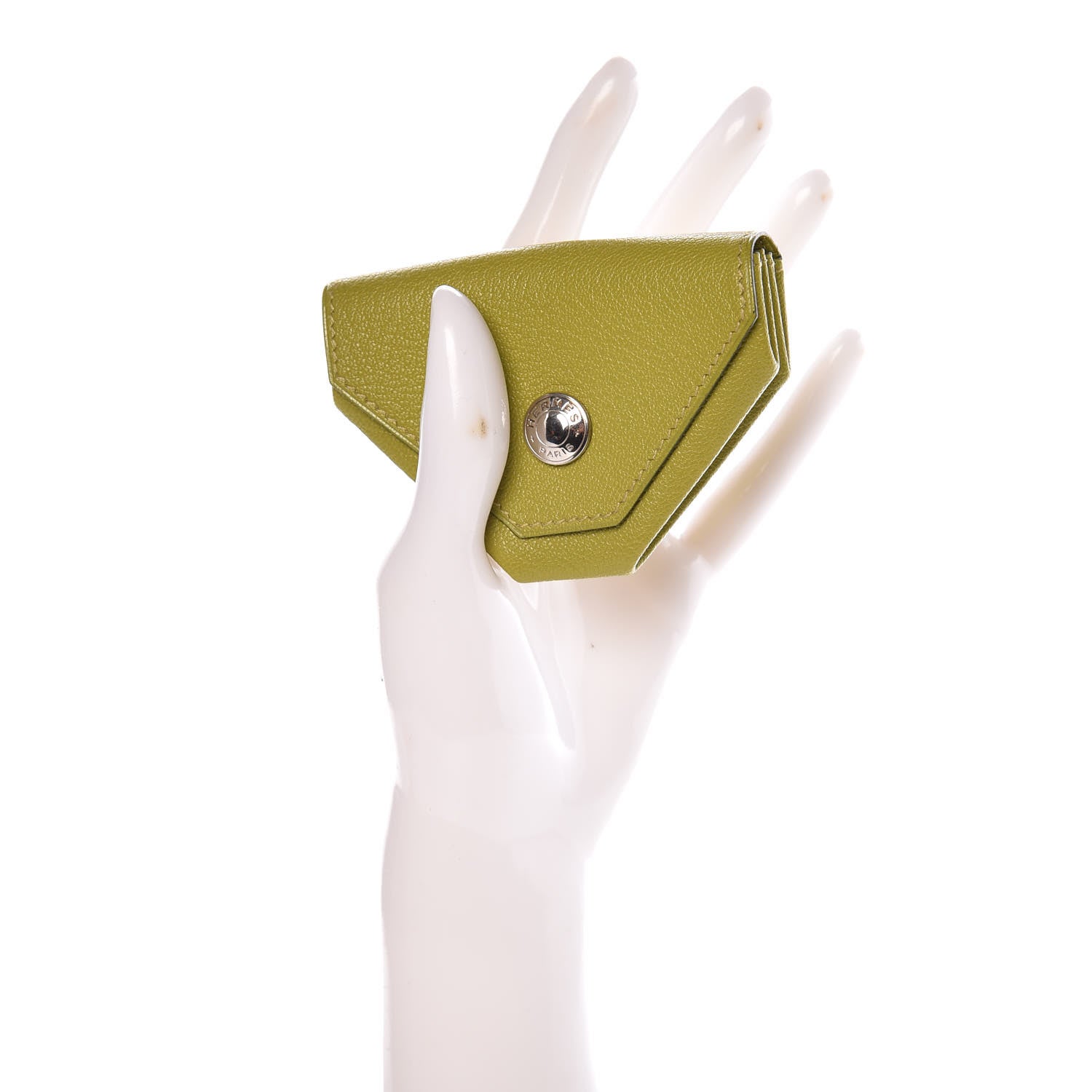 Hermes Chevre Mysore 24 Change Purse Vert Anis 2 of 12