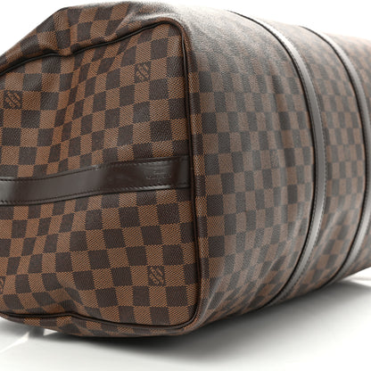 Louis Vuitton Damier Ebene Keepall Bandouliere 55 8 of 15