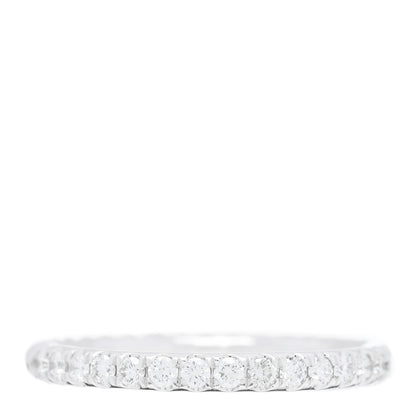 David Yurman 18K White Gold Diamond 2mm Cable Collectibles Band Ring 54 7 1 of 5