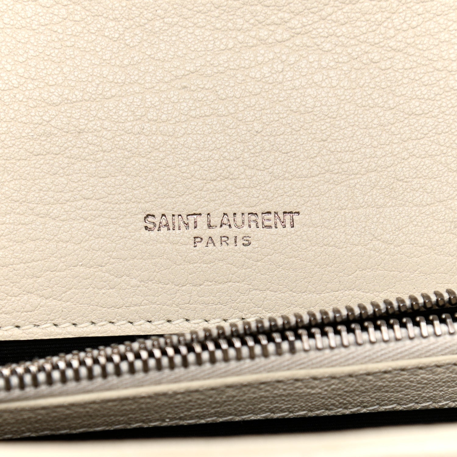 Saint Laurent Sheepskin Matelasse Chevron Monogram Medium College Bag Dove White 6 of 10