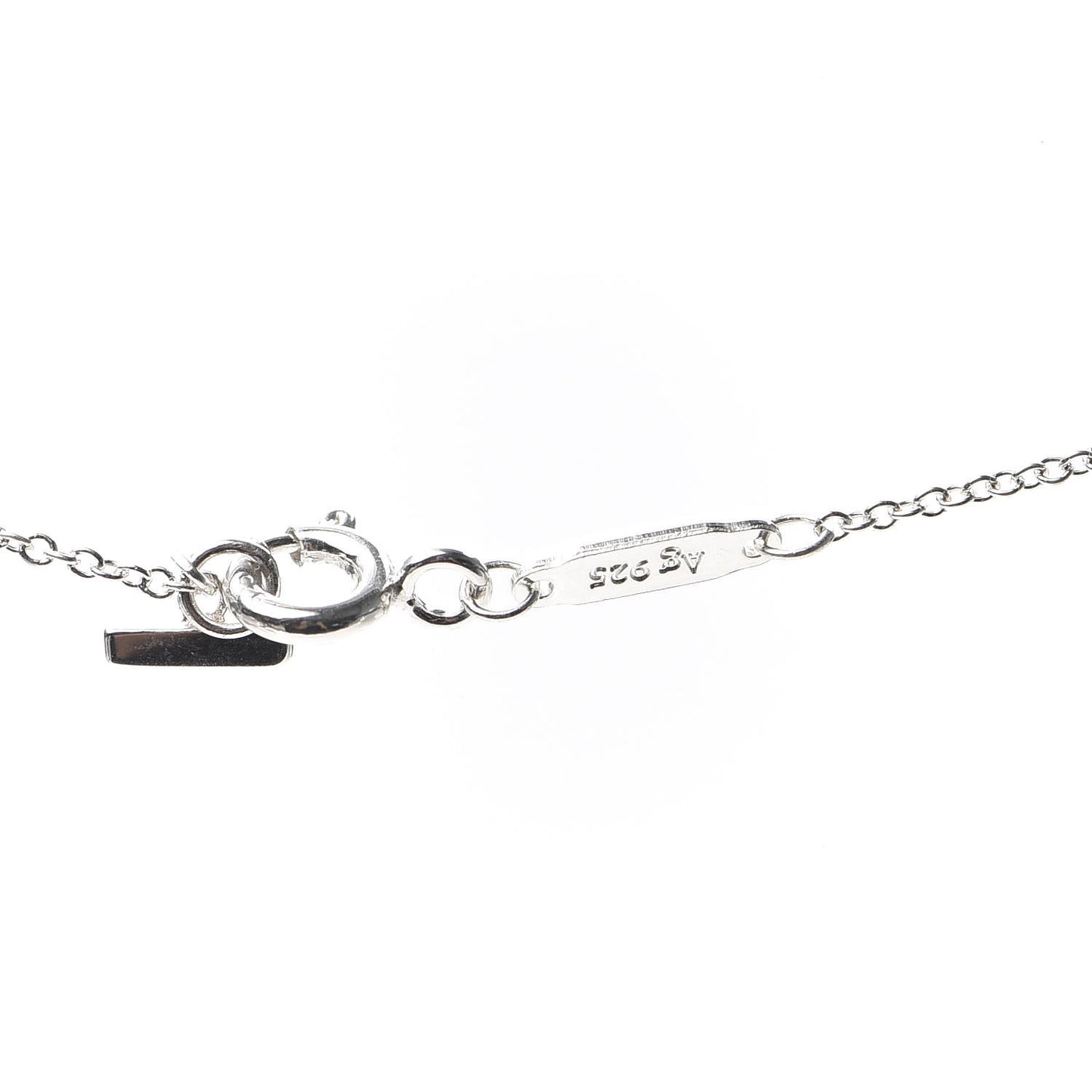 Sterling Silver Small T Smile Pendant Necklace