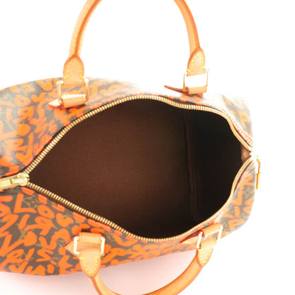 Louis Vuitton Monogram Graffiti Speedy 30 Orange 5 of 7